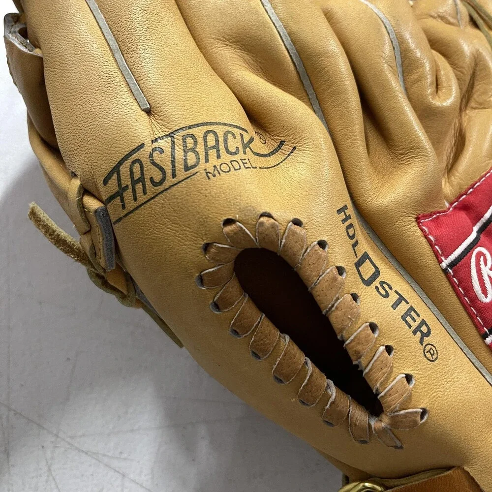 Vintage Rawlings Baseball Glove Mens 12 Brown Ozzie Smith Infield Fastback RBG50